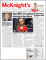 October 2010 Issue of McKnight's Long Term Care News