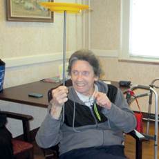 Resident Don Martin says he likes learning Big Top tricks.