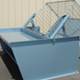 Automated lift tables safely remove linens from carts and trucks Automated lift tables safely remove linens from carts and trucks