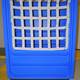 Bulk laundry cart features secure net design Bulk laundry cart features secure net design