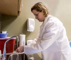 New technologies will not eliminate the need for strong hand-washing protocols, experts say. New technologies will not eliminate the need for strong hand-washing protocols, experts say.