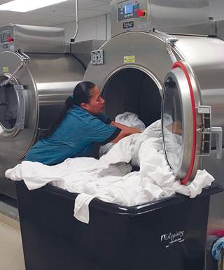 New technology has enabled laundry workers to produce higher volume in less time than before. Easier-to-use controls are partly responsible for the rise. New technology has enabled laundry workers to produce higher volume in less time than before. Easier-to-use controls are partly responsible for the rise.